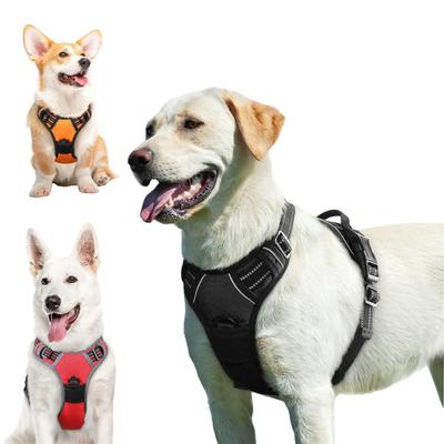 No Pull Dog Harness for Large Dogs,with Reflective Strips and Control Handle, Adjustable and Comfortable,No Choke Pet Harness