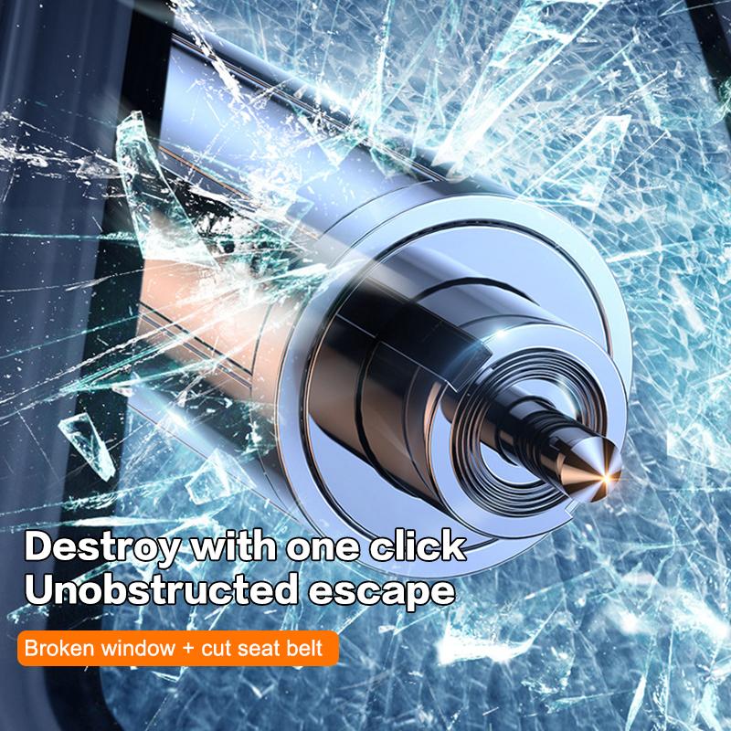 Car Safety Hammer Auto Emergency Glass Window Breaker Portable Seat Belt Cutter Steel Car Life-Saving Emergency Escape Hammer