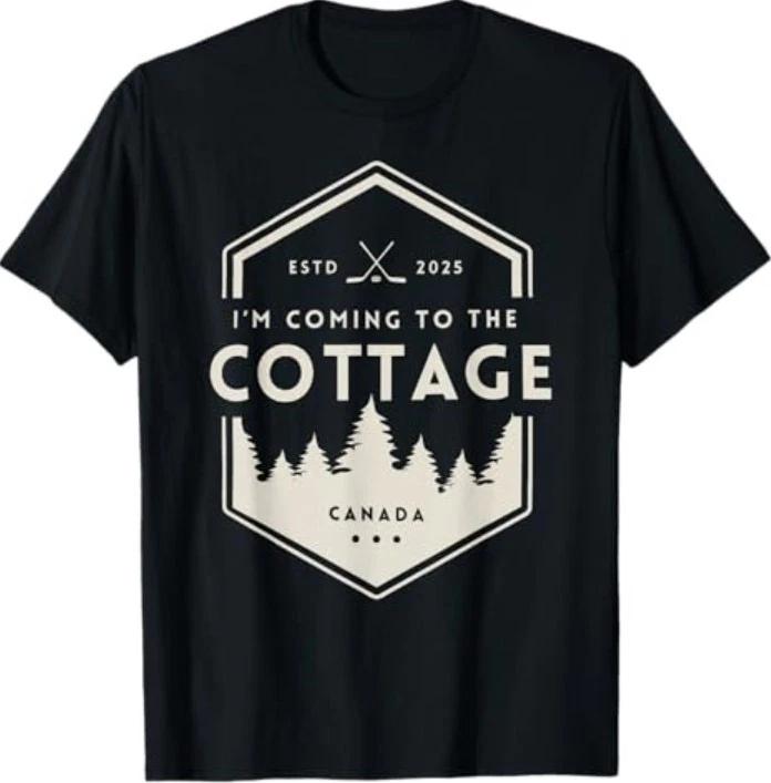 

Vintage I m Coming to The Cottage Hockey Romance LGBT T-Shirt S