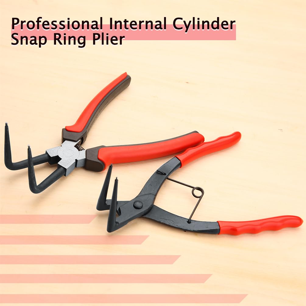 LEONTOOL Long Bent Snap Ring Circlip Removal Bent Long Long Long Curved Spring Tool for Cylinder Brake Front Snap Ring Specialized Tool Pliers, C-Ring