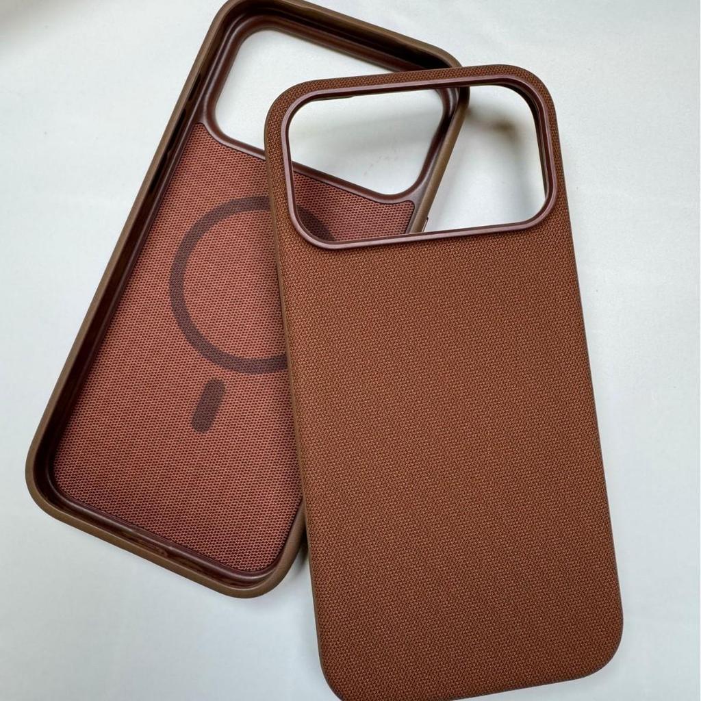 Official Magnetic Fabric Case for iPhone 17 Pro Max - Apple Tech Frosted Full Coverage Protective Case
