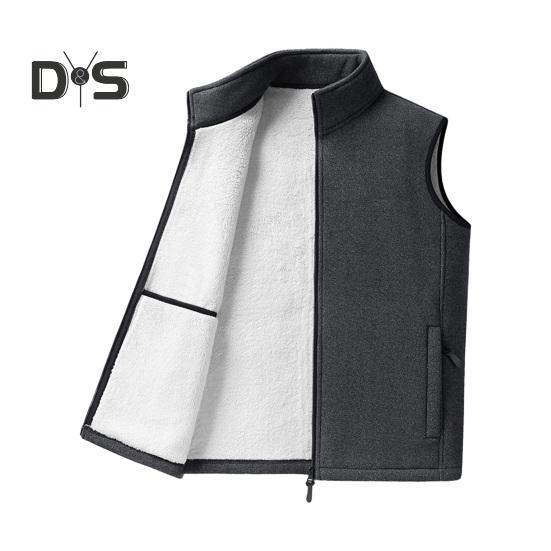 

Флисовый жилет, пальто, воротник-стойка, безрукавка, с бархатным внутренним слоем, застежка-молния, карманы, утеплитель, жилет, куртка M серый