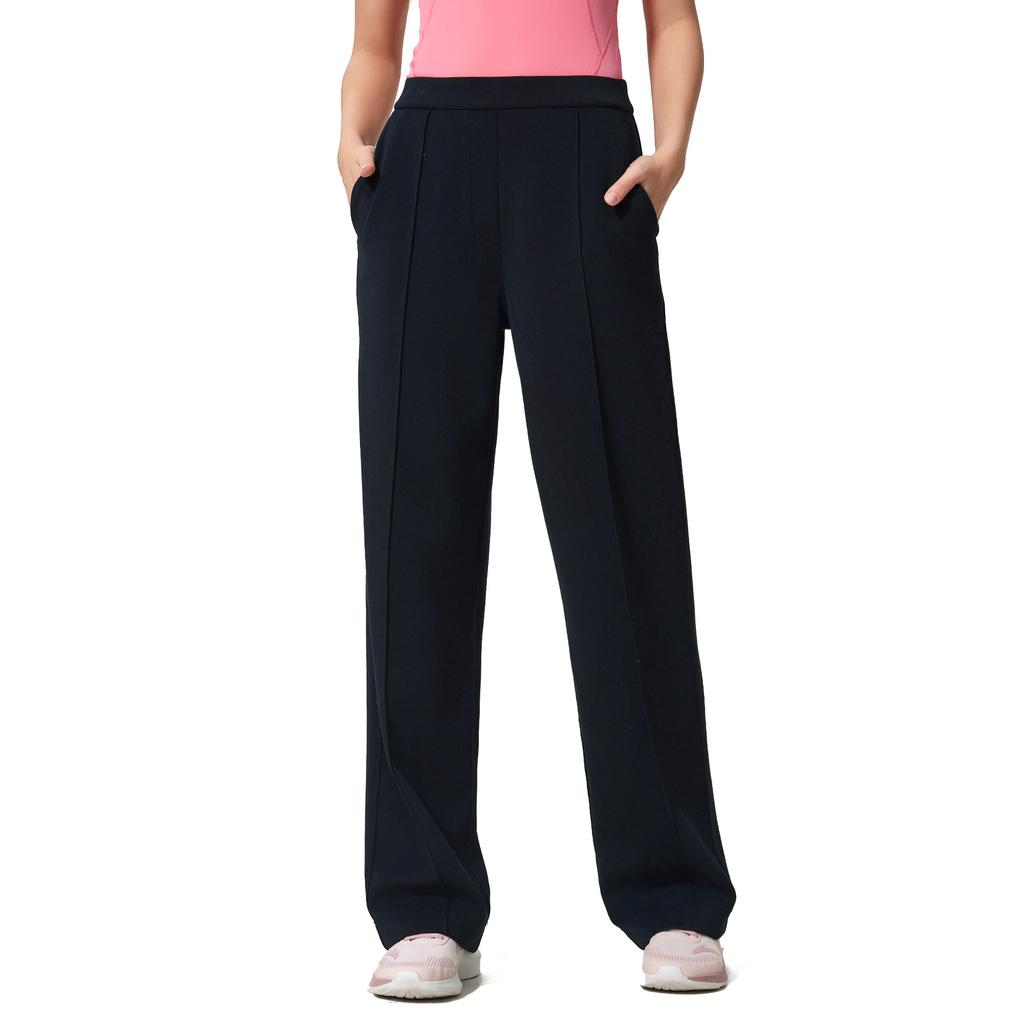New mid-waist casual trousers women's loose drape and thin straight-leg trousers fashionable versatile sports wide-leg trousers