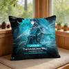 Ji Yan Wuthering Waves Cute Cushion Cover Square Short Plush Pillow Case Living Room Sofa Home Decor Funda X