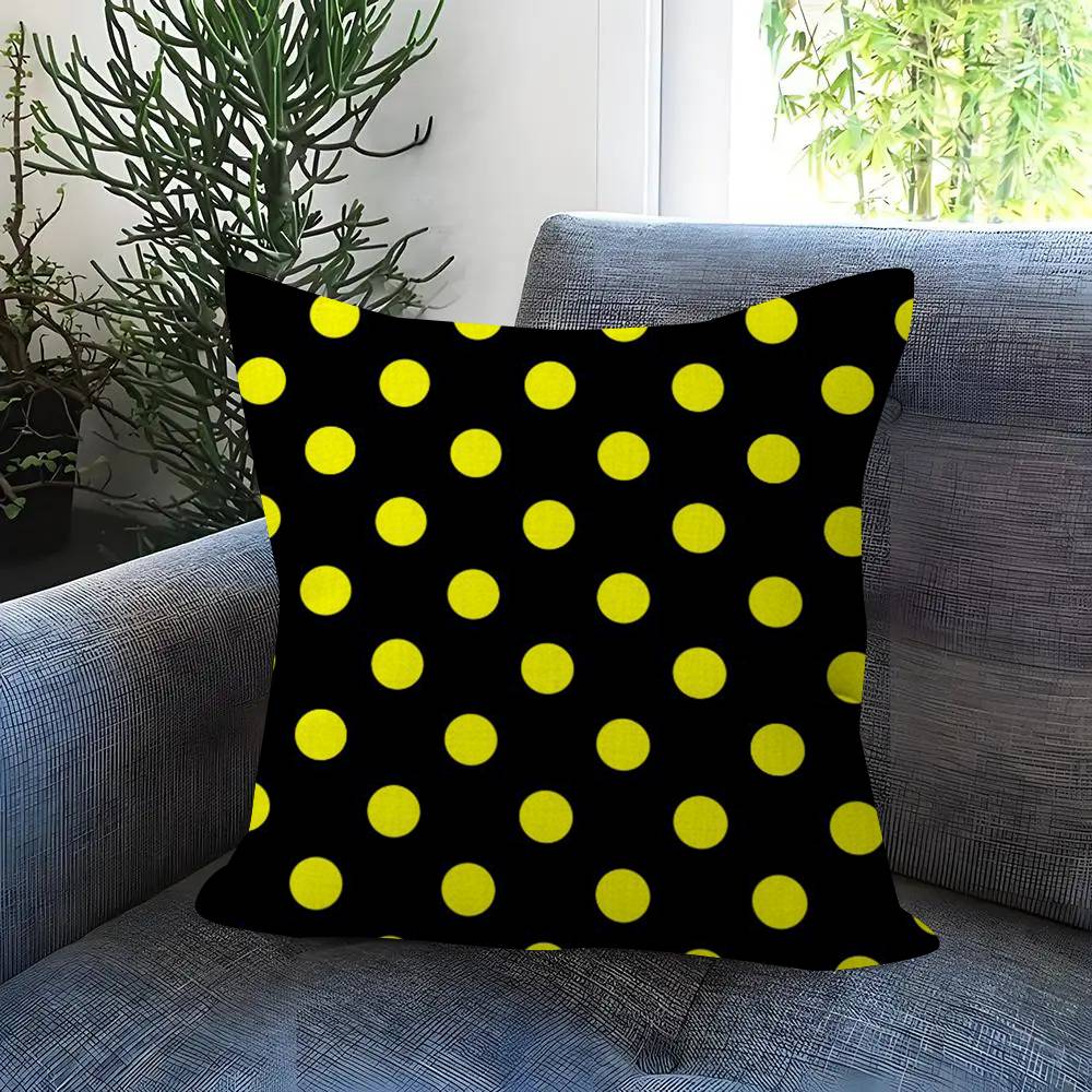 Fashion Polka Dot Figure  Pillow Cover Design Cushion Cover Decor Holiday Decorati