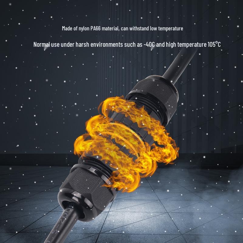 Connecteur de câble en plastique M20 extérieur/sous-marin étanche IP68 (2/3/4/5/6 Cœurs)