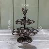 Retro Cast Iron Egg Holder: 6 or 8 Grid Egg Tray for Kitchen, Bar, or Restaurant Display