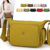 Simple New Solid Color Shoulder Bag Women's Light Casual Trendy Outdoor Small Square Bag Fashionable Commuter Multi-pocket Messenger Bag