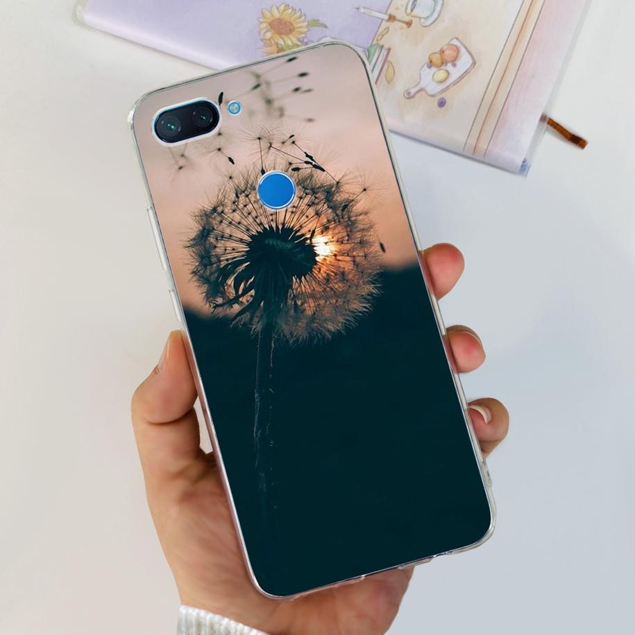 For Xiaomi Mi 8 Lite Case Fashion Soft Silicone Phone Case For Xiaomi Mi 8 SE / Mi 8 Pro Mi8 Lite Clear Tpu Cover Astronaut Capa