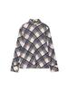 Trendy European & American Women's Plaid High-Neck Shirt - Versatile Summer Casual Fashion