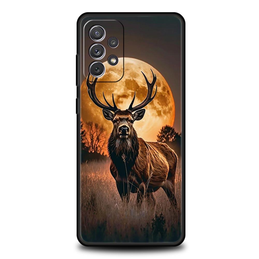 Deer Lichee Pattern Phone Case for Samsung Galaxy A55 A35 A15 A14 A13 A25 A54 A51 A71 A72 A73 A32 A52 A41 5G Soft TPU Shell Bags