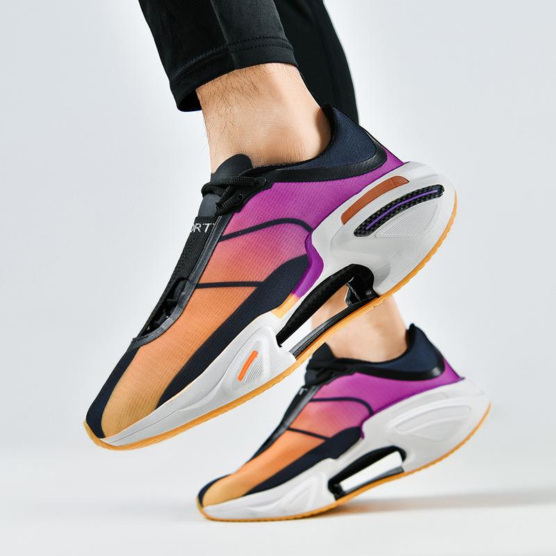 Men's Breathable Mesh Sports Sneakers - Cushioning Sole Lightweight Running Shoes