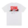 Ayrton Senna Vintage T-Shirt Fahrer Party Spaß Fitnessstudio Brasilianische Baumwolle Herren T-Shirt Neues TEE T-SHIRT Damen Oberteile