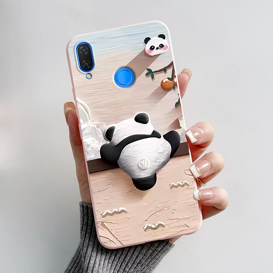 For Huawei Nova 3i Case INE-LX1 INE-LX2 Pandas Cover Soft Silicone Phone Case For Huawei P Smart Plus 2018 Nova3i Fundas Bumper