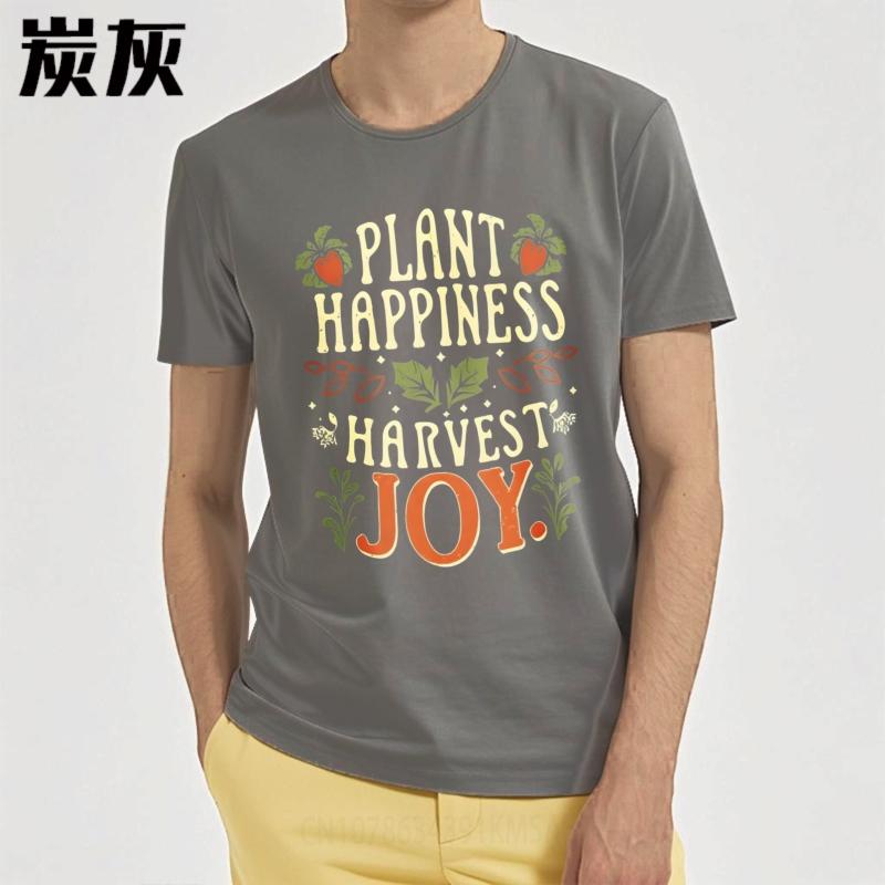 Tshirts for Unisex Printed Unisex Round Neck tshirt Fashion Plant Happiness Harvest Joy Stylish For him Tshirt Trendy Tshirt