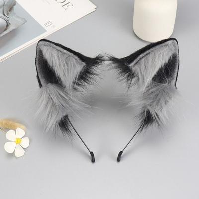 Nouveau bandeau de queue de renard de simulation de fête d'Halloween réglable en peluche pour cosplay