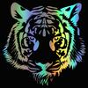 G217 20*20CM POWERFUL TIGER HEAD Personality Styling Car Sticker Automobiles Motorcycles Exterior Accessories Vinyl Decal