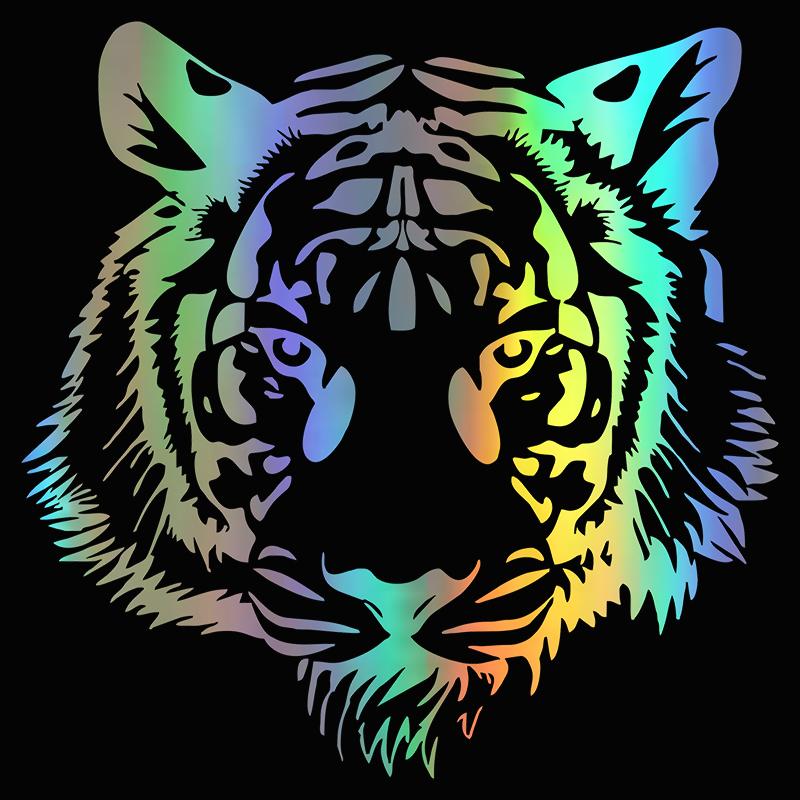 G217 20*20CM POWERFUL TIGER HEAD Personality Styling Car Sticker Automobiles Motorcycles Exterior Accessories Vinyl Decal