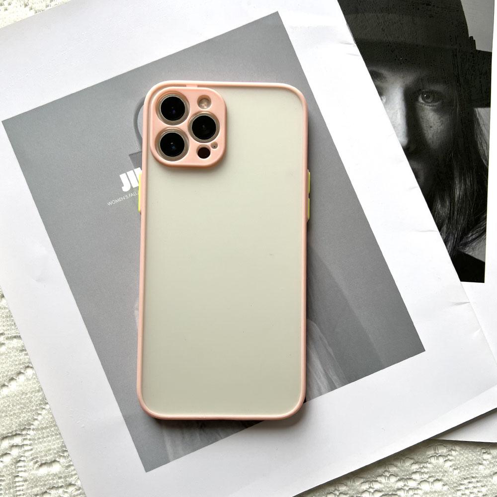 For iPhone 13 Pro Max Shockproof Bumper Clear Phone Case For iPhone 12 11 Pro Max XR X XS 7 8 Plus Soft Silicon Matte Hard Cover