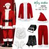 Womens Long Sleeve Christmas Dress Santa Costume With Shawl Xmas Party Outfit