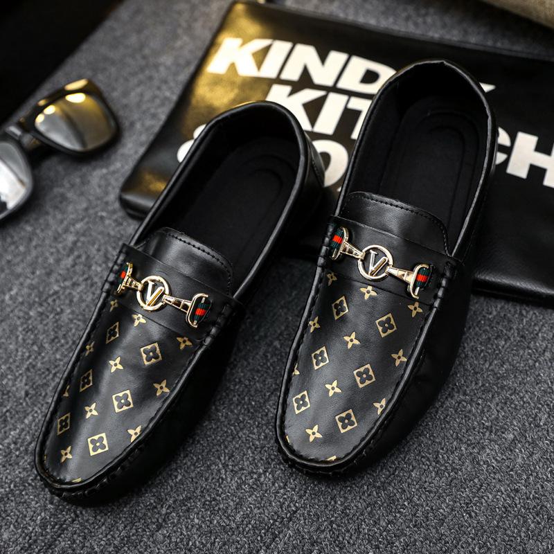 European Station Men's Shoes Spring 23 New Men's Doudou Shoes Casual Single Shoes Men's Lazy Driving Shoes