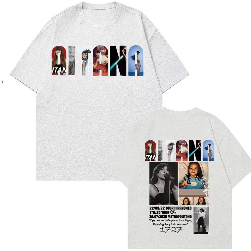 Sängerin Aitana Musikalbum Tour 2026 Grafische T-Shirts Unisex Damenbekleidung Mode Ästhetische T-Shirts Baumwollkomfort Lässiges T-Shirt