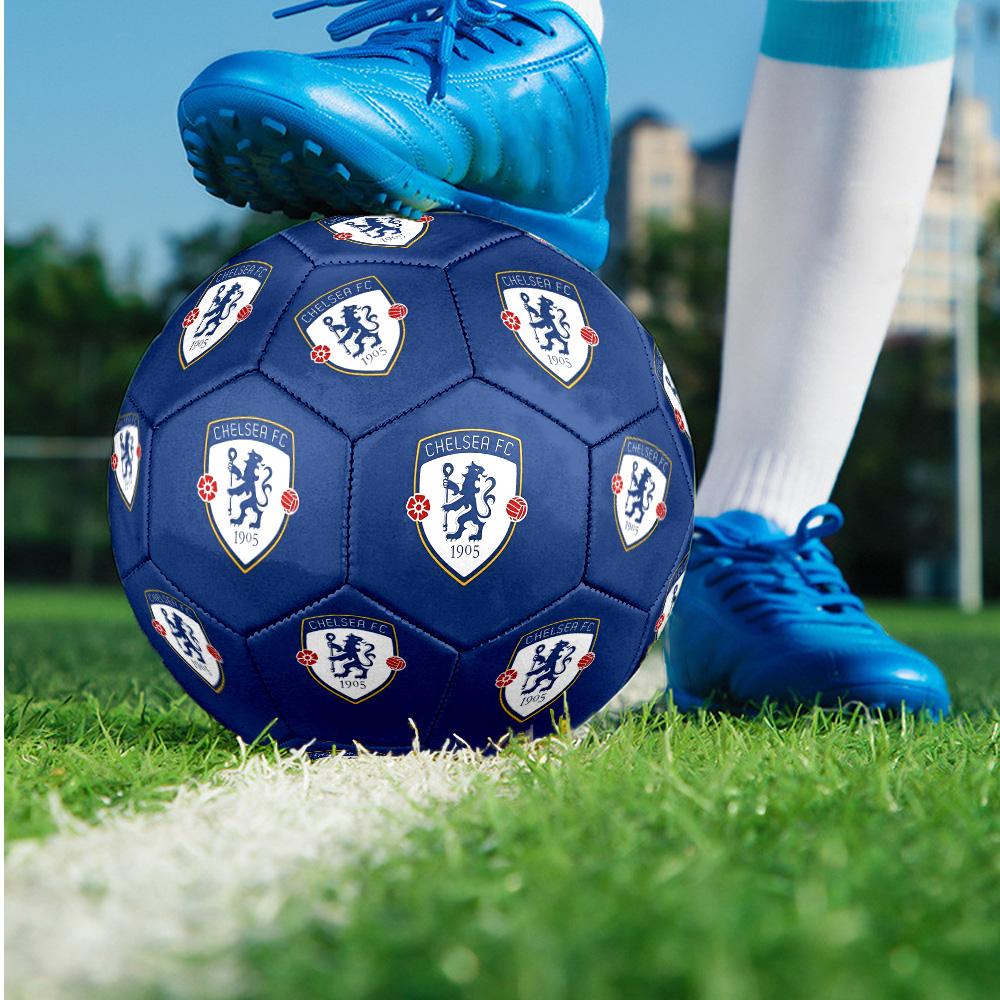 Chelsea FC Theme Size 5 Match Soccer Ball Professional Outdoor Football Soft Touch Training Ball