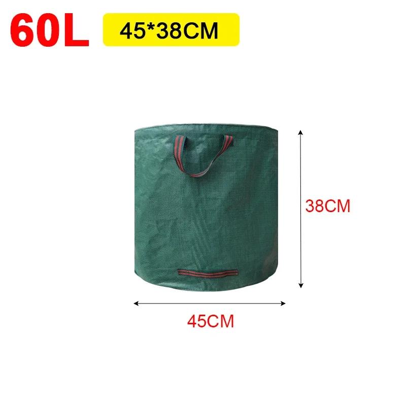 Foldable Large Capacity Garden Yard Waste Bag Reusable Garbage Bag Fallen Leaves Basket Outdoor Gardening Storage Bag Trash Can