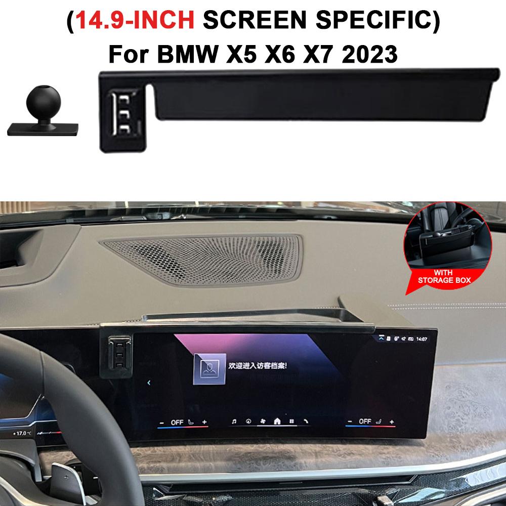 For BMW X1 X2 X3 X4 X5 X6 X7 3/5/6 GT Series 12.3" Screen Car Dashboard Mount GPS Phone Holder Screen Fixed Clip Clamp Stand