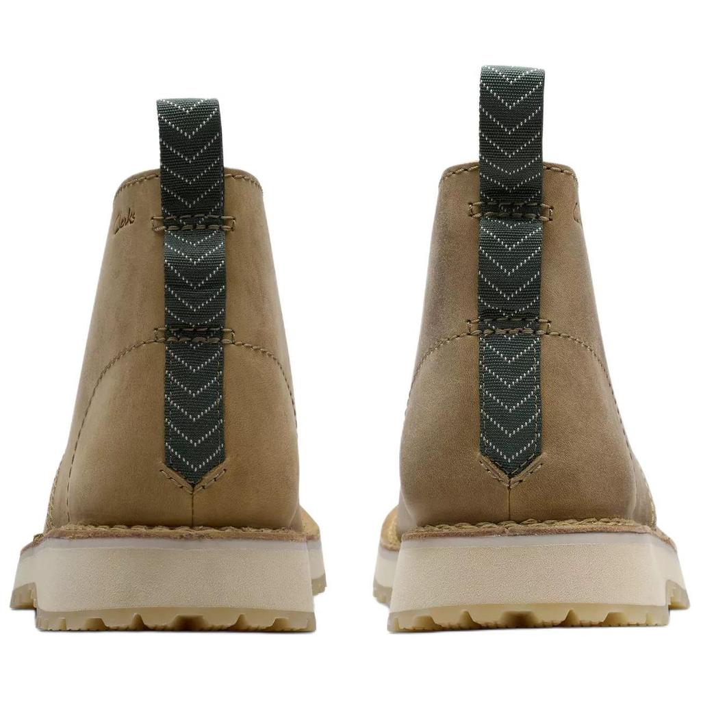 Clarks Leather Versatile Trendy Ankle Boots Men boots Dark-Sand 26178987