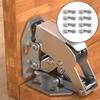 2/4/8/10pcs Cabinet Hinges 90 Degrees Without Drilling Cabinet Door Hinges With Screws For Bathroom Wardrobes