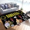 Nirvana Band Carpet Rug for Living Room Bedroom Home Sofa Decoration,Kids play Non-slip Floor Mat