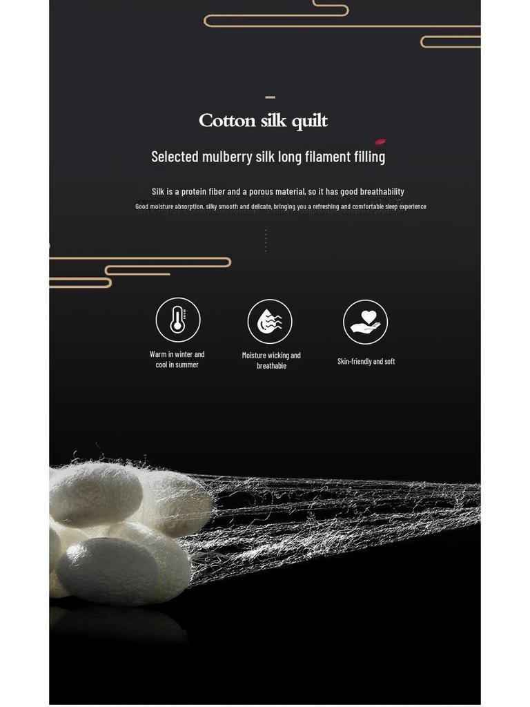 Luxury Gongsatin Jacquard Silk Quilts: Mulberry Silk Core, Seasonal Comfort, Handmade Floral Design