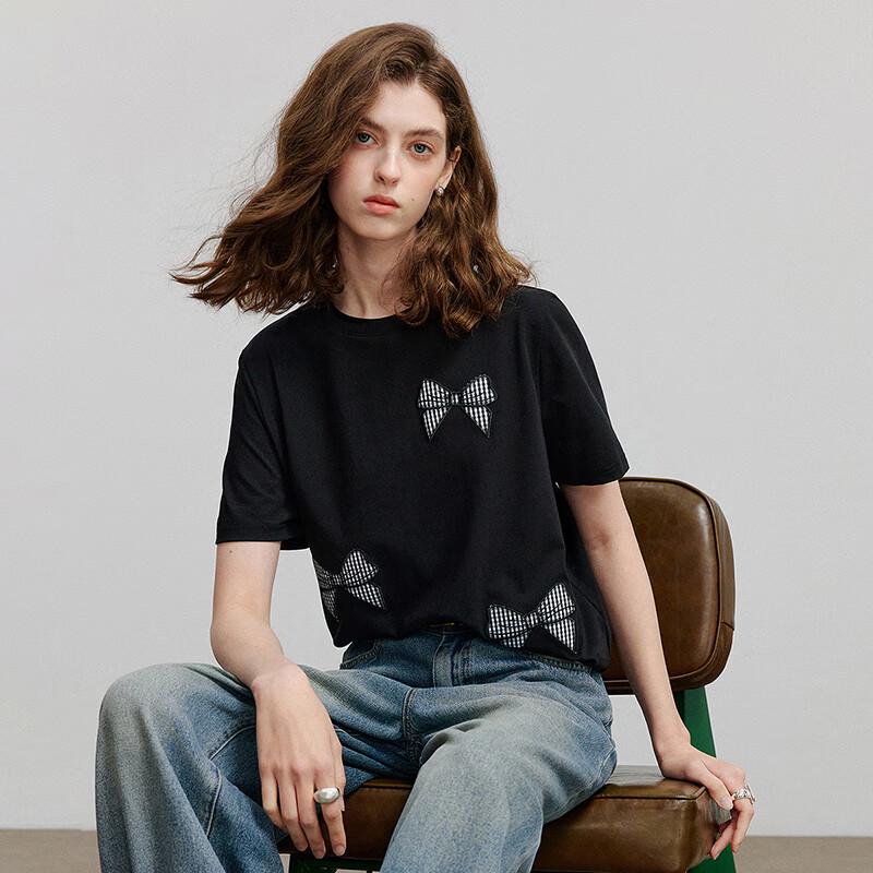 Chuyu Bowknot Sorona Short Sleeve T-Shirt