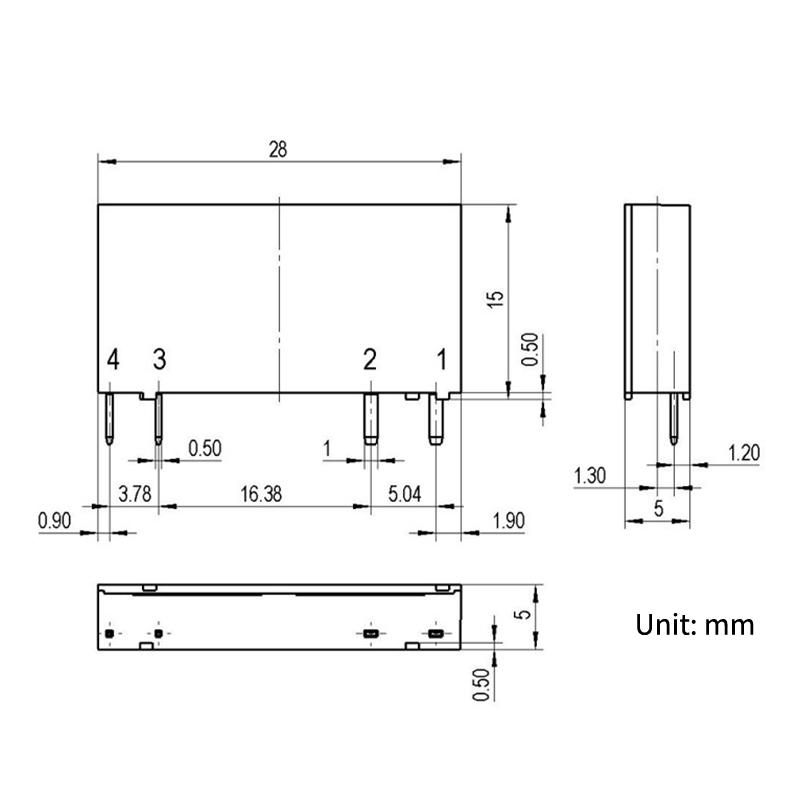 Solid State Relay SSL6D6132 Ultra Compact Low Profile 6A 2A Normally Open for Automation Equipment