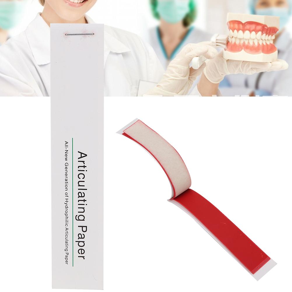 12pcs / Box Dental Articulating Paper Strips Dental Lab Tool Oral Teeth Care Material
