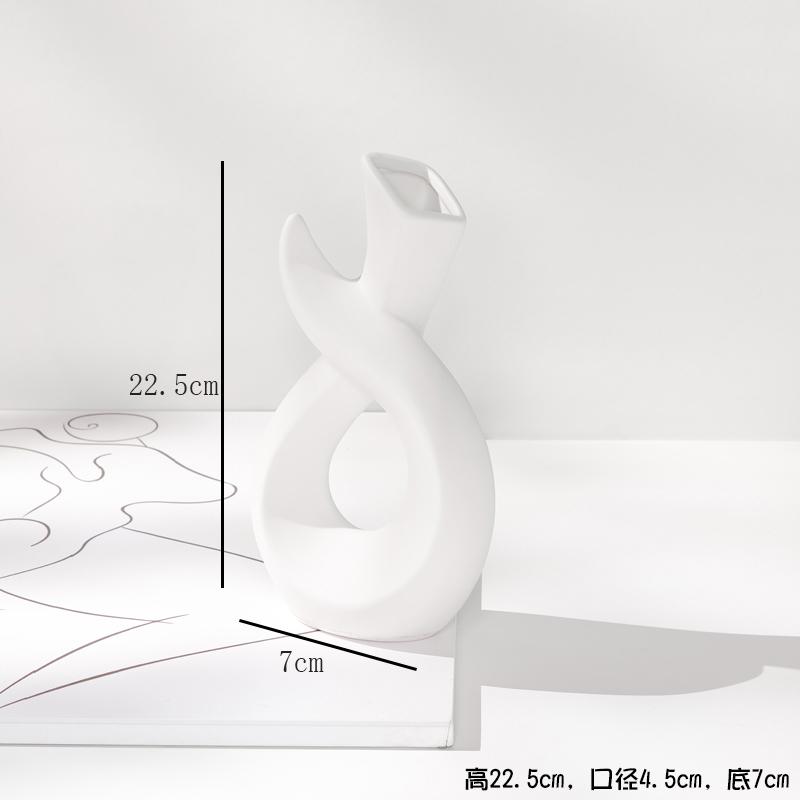 

Белая скандинавская креативная керамическая ваза для украшения дома, сухоцветы, водные растения, цветочная композиция, цветочное устройство