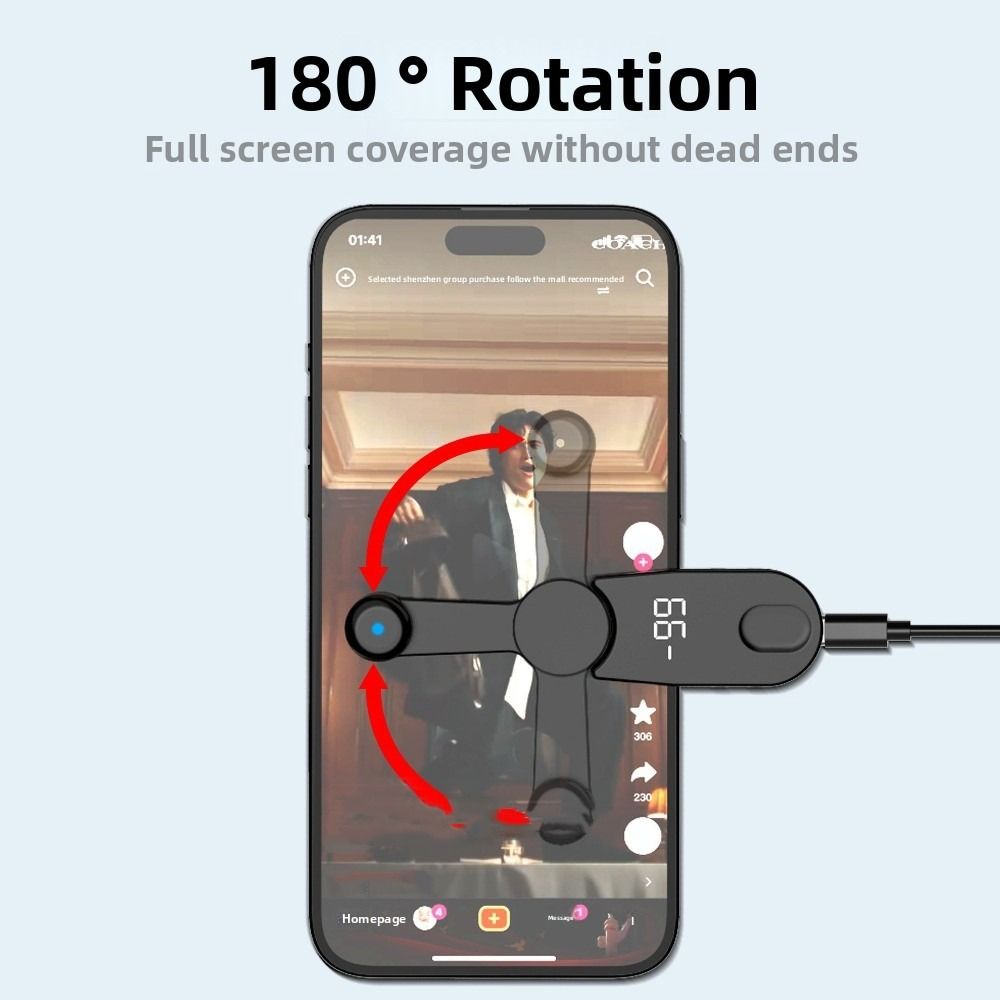 USB Interface Auto Screen Clicker Mini Mobile Phone Screen Clicker Screen Tapper  Cell Phone