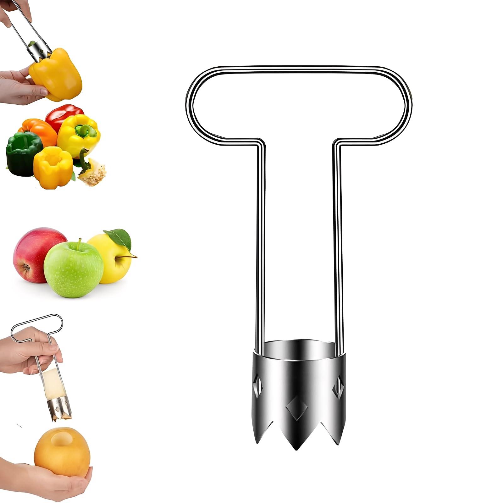 

Stainless Steel Vegetable Corer Durable Manual Core Remover Tool for Fruit and Vegetable Preparation Kitchen Use One Size
