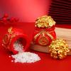 Fortunate Resin Chinese Money Bag Prosperity Figurine for Desk Home Wealth and Fortune Decor
