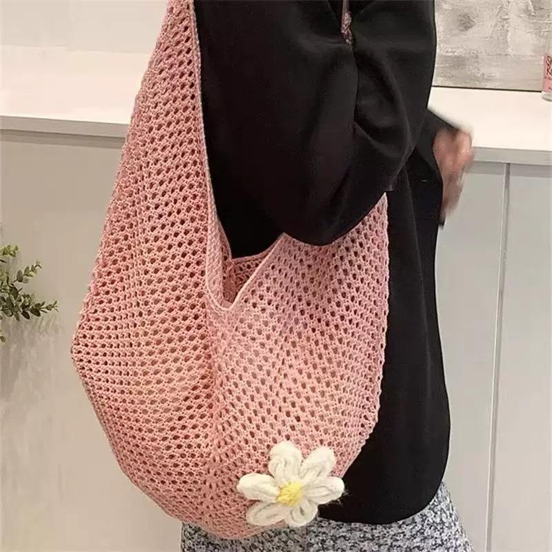 Straw bag women's summer woven bag handbag seaside vacation messenger bag large capacity women's bag tote bag