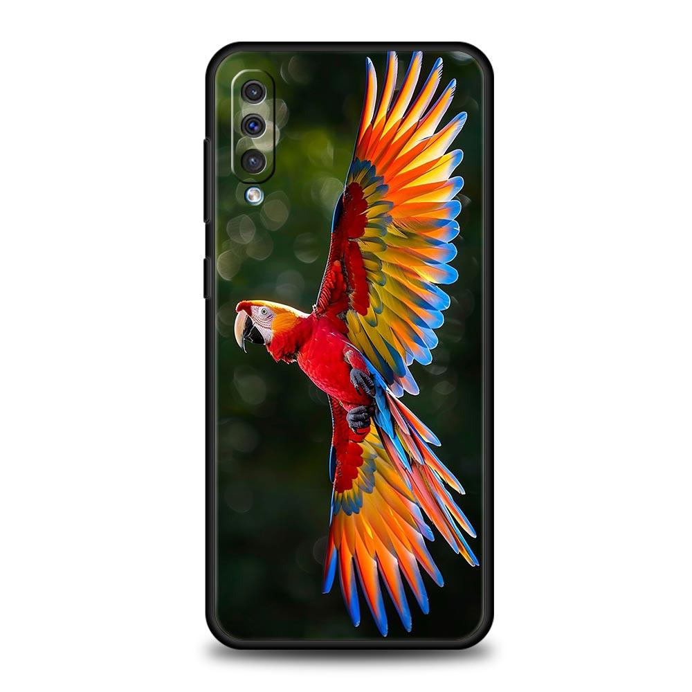 Parrot Bird Phone Case For Samsung Galaxy A56 A36 A26 A34 A17 A16 A06 A14 A12 A54 A72 A70 A30 A24 A22 A20e A52 A50 A40 A32 Cover