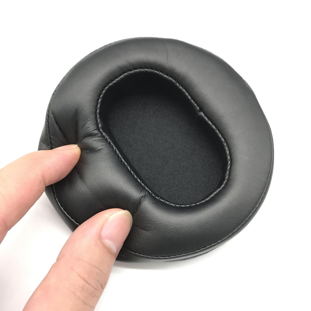 1Pair Ear Cushion Cover Soft Leather Compatible with DENON-AH-D2000 D5000 D7000 Ear Pad Cushion Cover Part Earpad Pillow