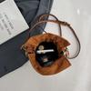 New fashionable contrasting color bucket bag portable shoulder messenger trendy women's bag