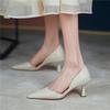 Women Pumps Elegant Pointed Toe Office Lady Shoes Spring Summer High Heels Wedding Bridal Shoes Yellow Pumps Zapatos Tacon Mujer