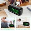 KWANWA Alarm Clock Small Digital Clock Inch Green LED Clock Adjustable Brightness Dim Night Mode Battery Operated Wall Mounted Snooze Bedroom Clock