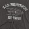 Star Trek Unisex Adult Prometheus Athletic T-Shirt