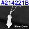 Anniyo Albania Map With Cities Pendant Necklaces Gold Color/Silver Color Albanian Jewelry #214221