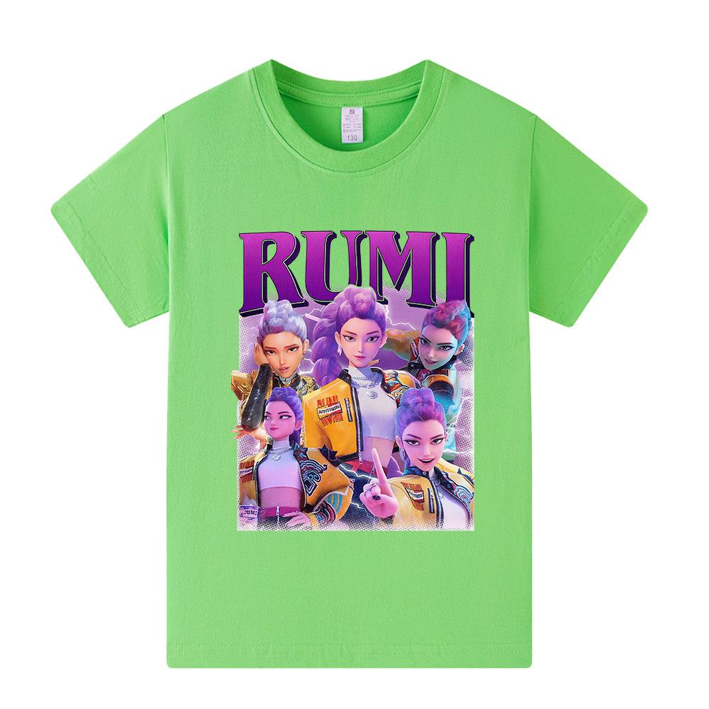 Kpop Demon Slayer Group Kids Short Sleeve T-Shirt