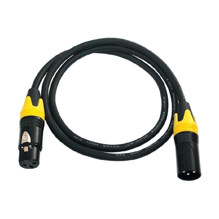 Recording XLR Signal Cable 3 Pin Male To Female, Flexible Line for Desk Side Source, Voice Use, and Stream Work